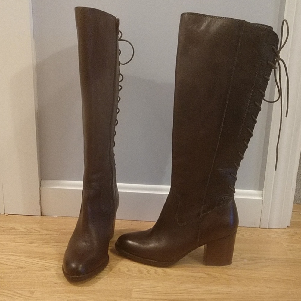 Sofft Leather High Heel Boot